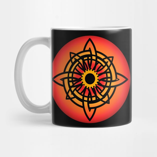 Celtic Orange Flower by Celtic Morrigan